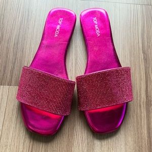 Women’s Pink Rhinestone Sandals